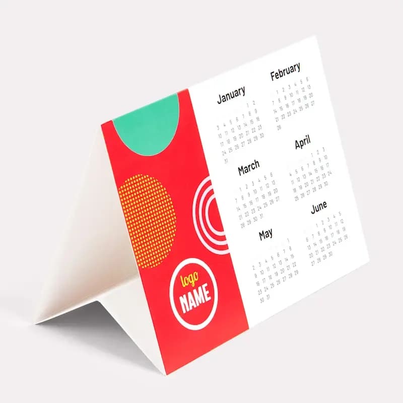 Calendriers de bureaux avec chevalets