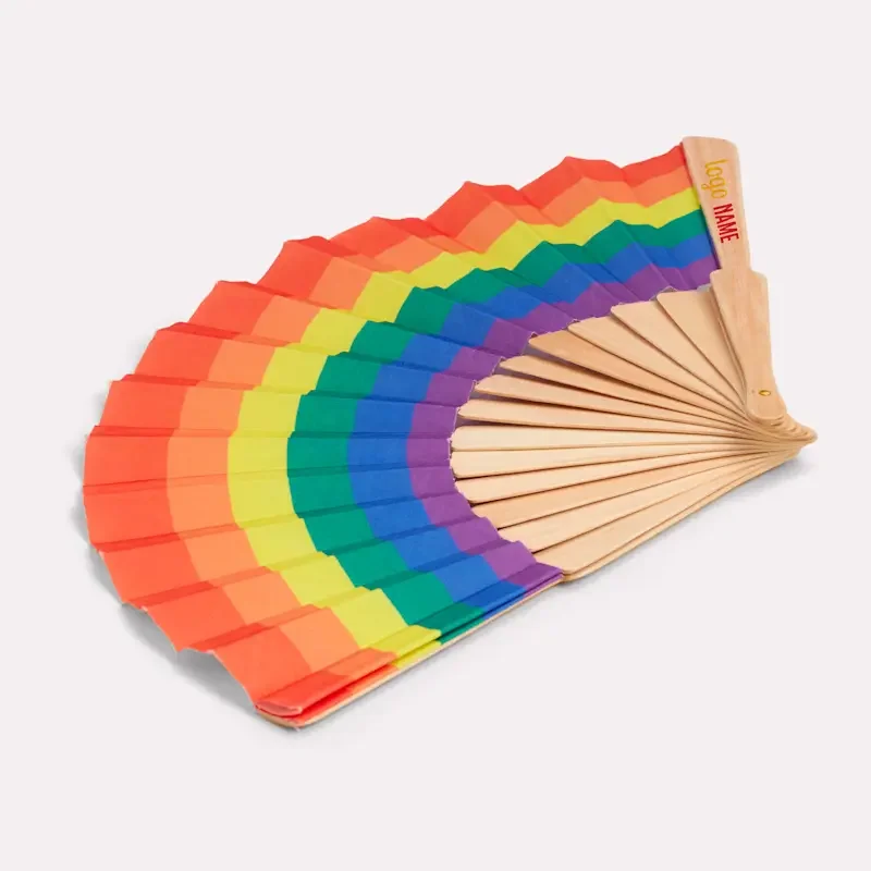 Éventails arc-en-ciel