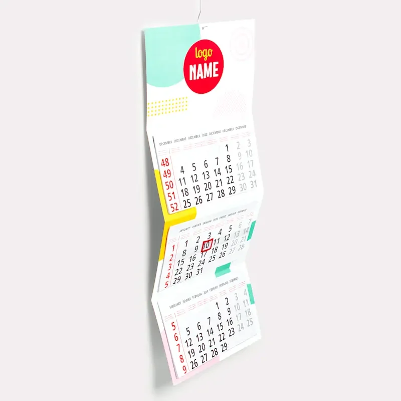 Calendriers sur 3 ou 4 mois