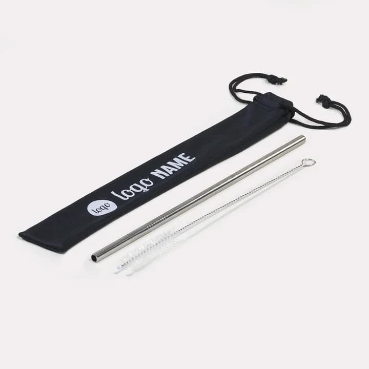 Pailles réutilisables en inox