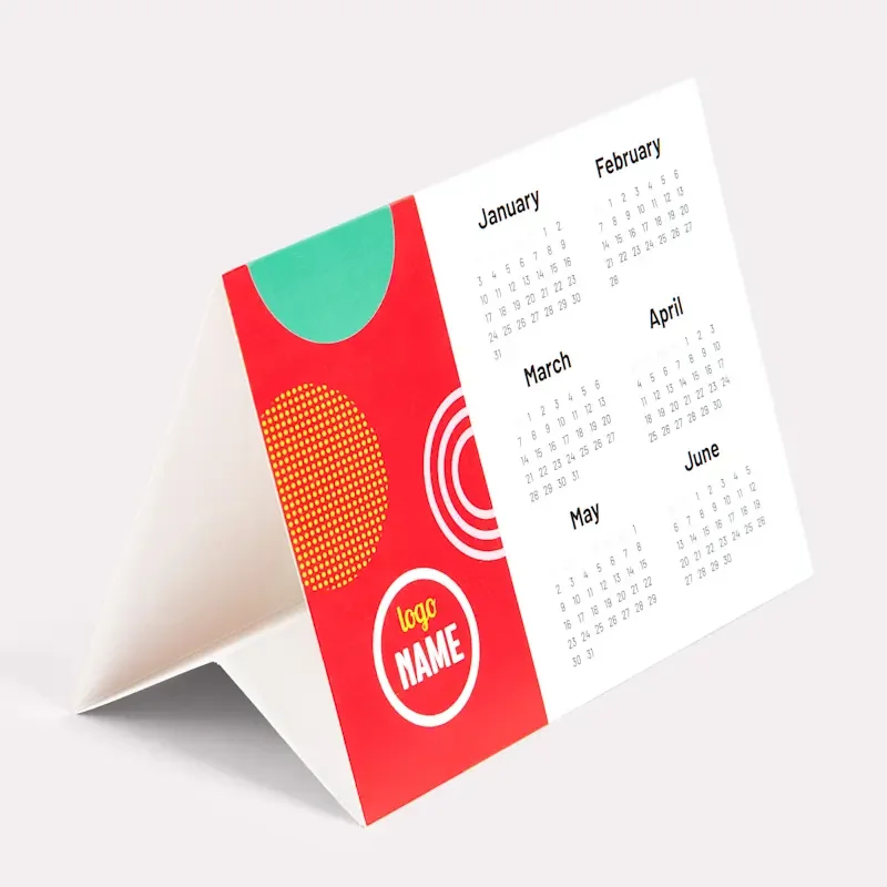 Calendriers de bureaux avec chevalets