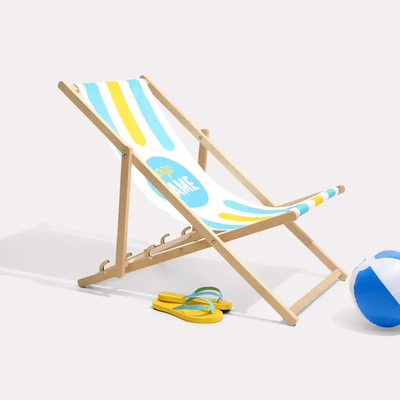 Chaises de plage (transats) avec toile changeable