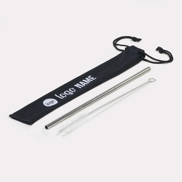 Pailles réutilisables en inox