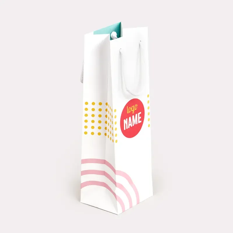 Sacs en papier "Luxe" pour bouteilles de vin - offset
